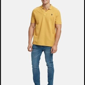 U.S. Polo Assn. Mustard Polo Shirt